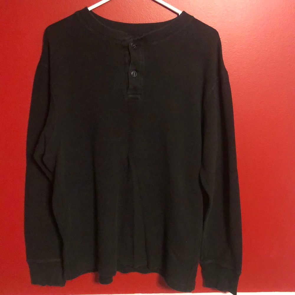 Black Henley shirt